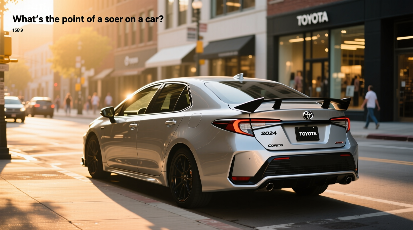 How to Choose a Toyota Corolla Spoiler: What's the Point?