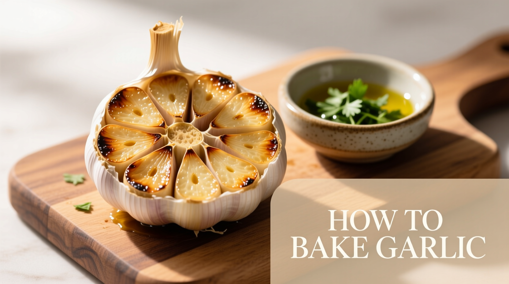 how to bake garlic