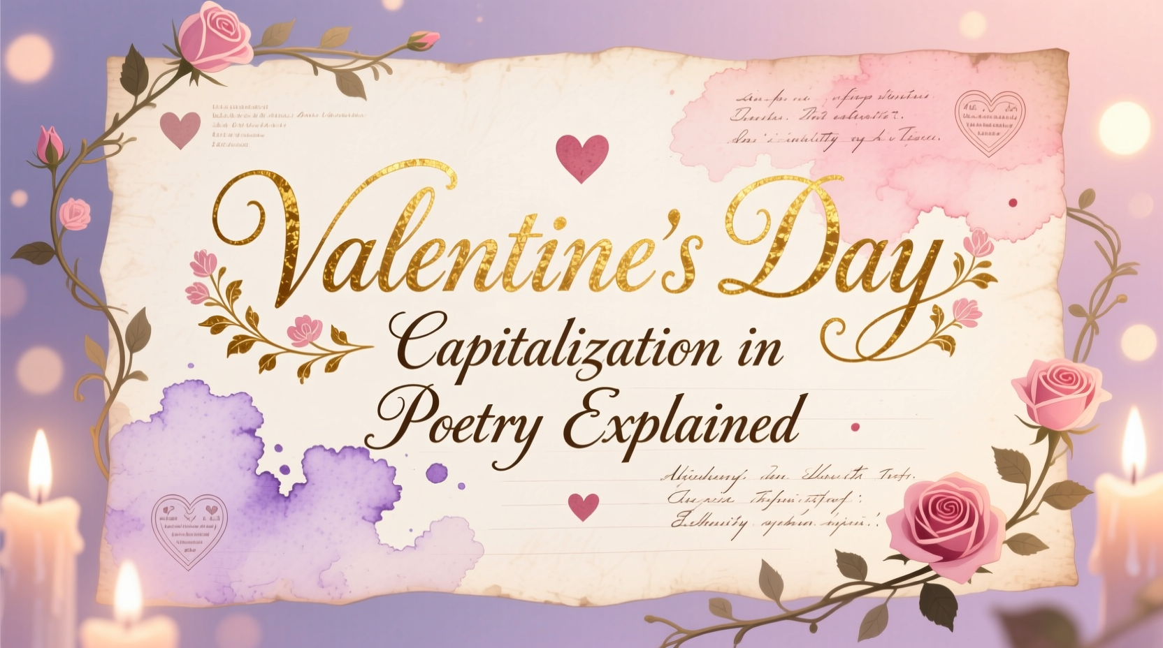does valentines day have to be capitalized in a poem