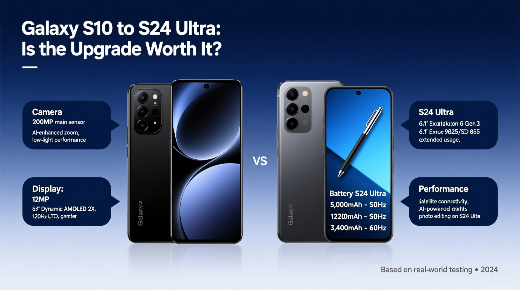 is upgrading from the galaxy s10 to the s24 ultra really worth it what specs actually matter