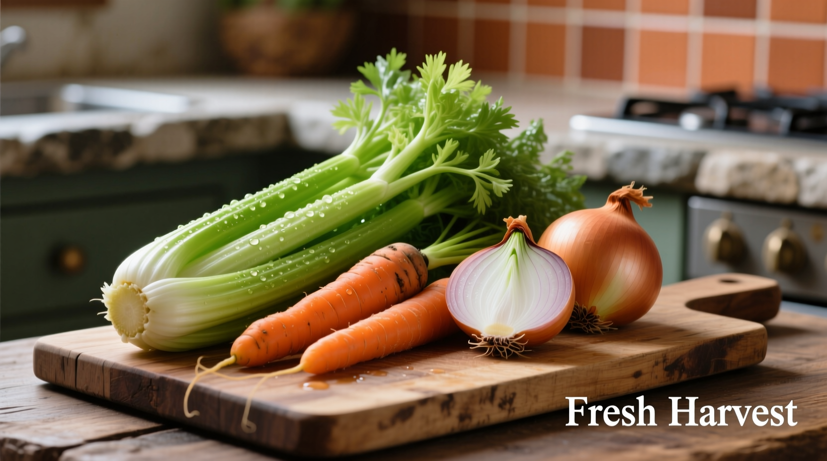 celery carrots and onions