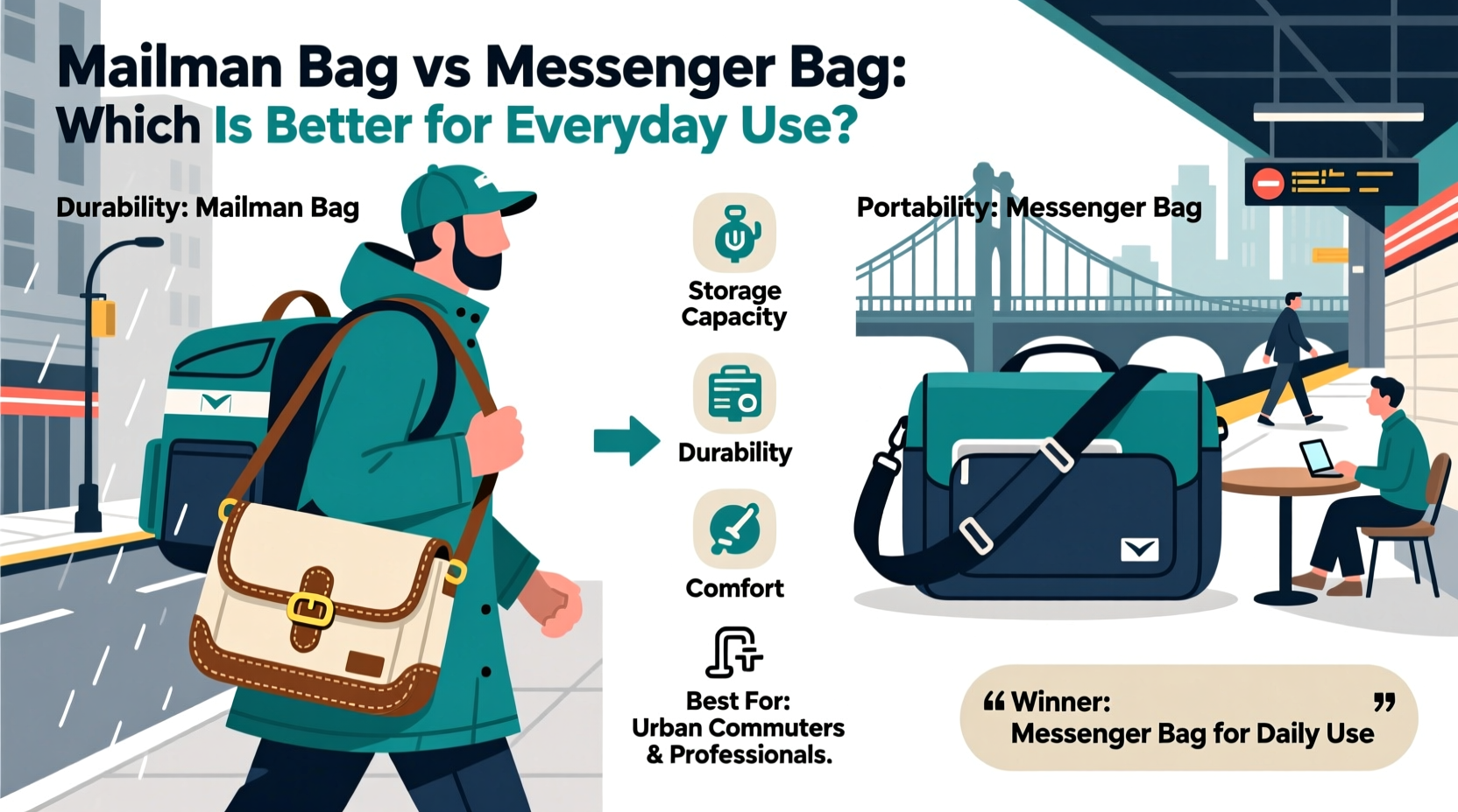 mailman bag vs messenger bag which is actually better for everyday use