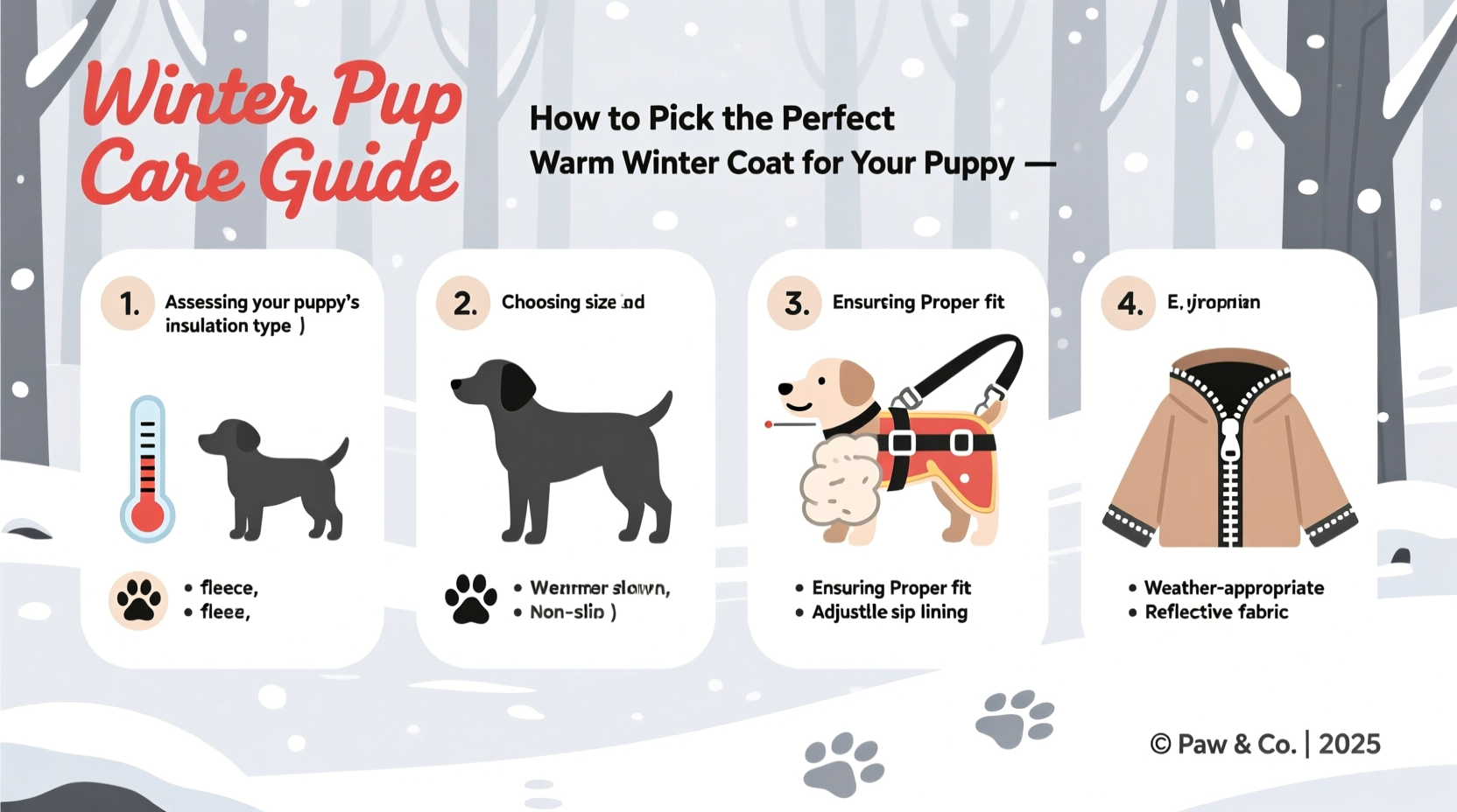 how to pick the perfect warm winter coat for your puppy a practical guide for comfort and protection