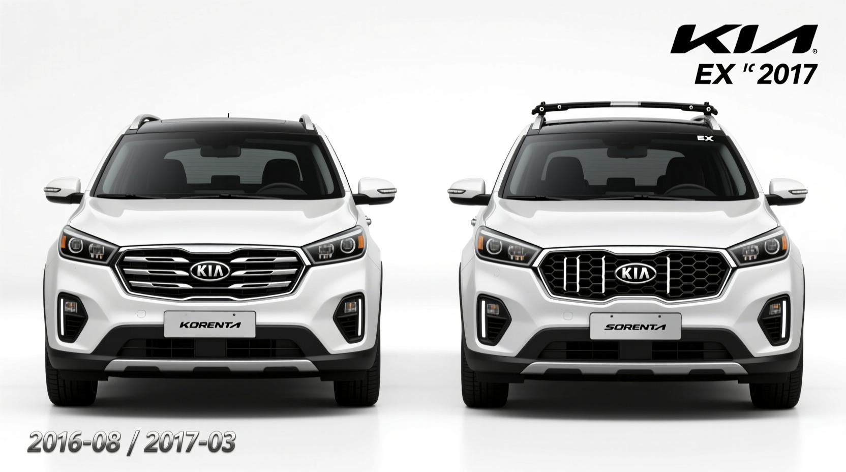 sorento 2016 vs 2017 accessories fit