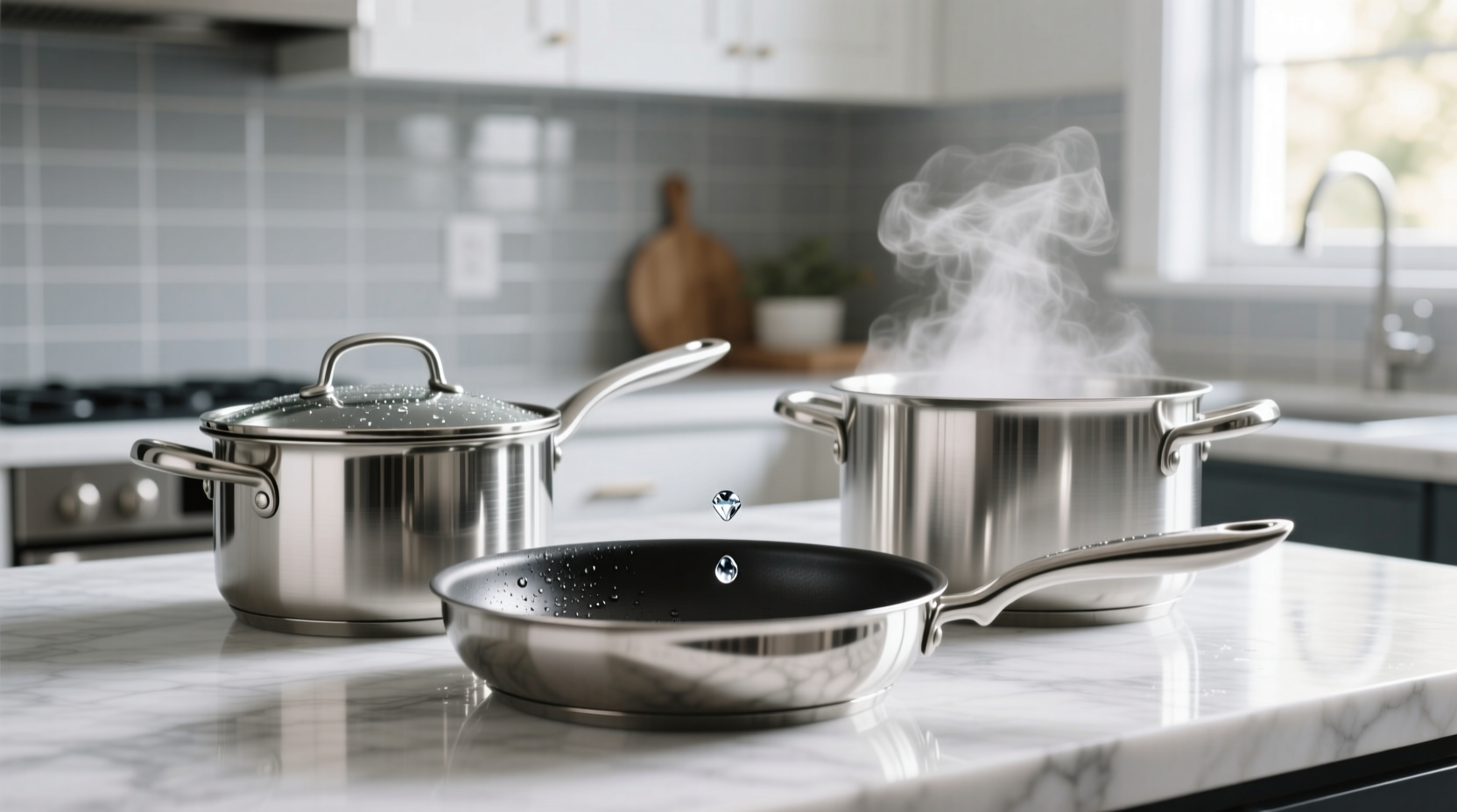 cleaning stainless steel cookware