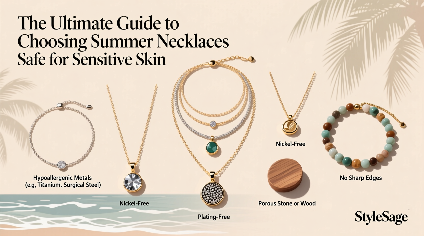 the ultimate guide to choosing summer necklaces that are safe for sensitive skin