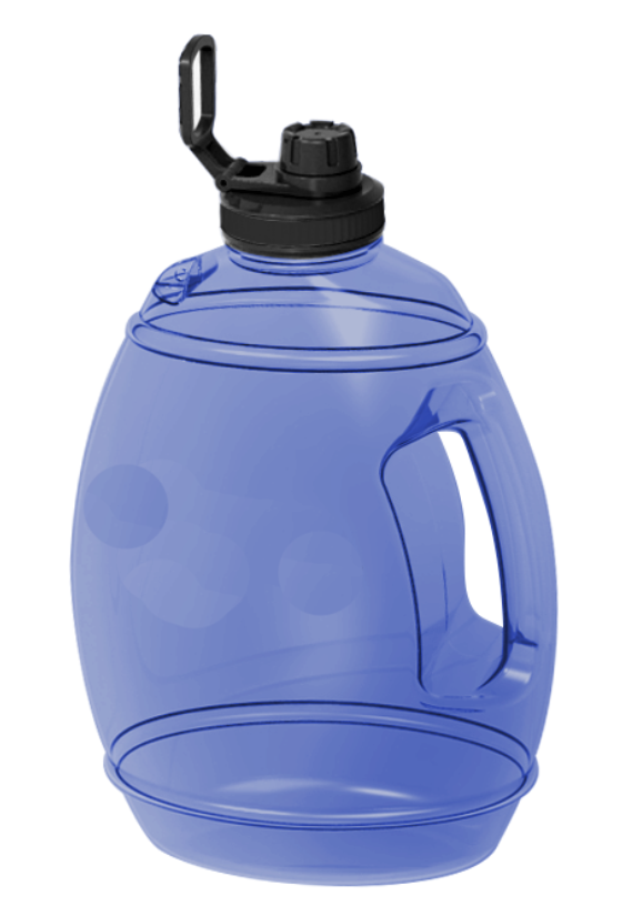 128盎司/73盎司petg/tritan大水瓶,扁平塑料3.78l/1加仑水瓶不含bpa