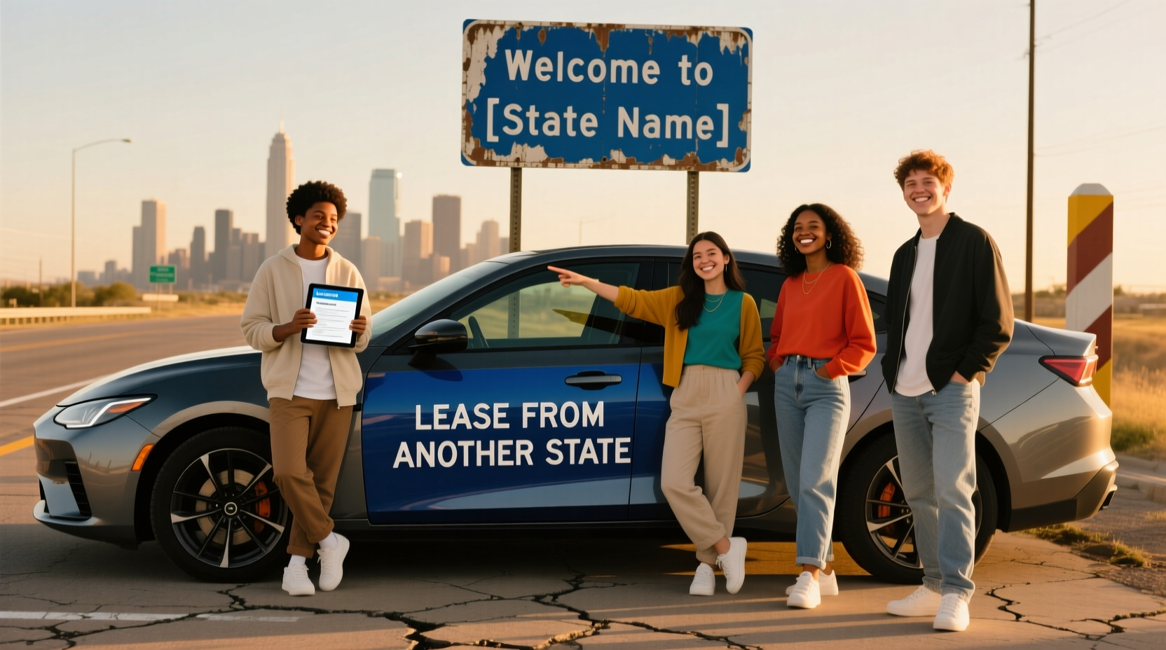 can you lease a car from a different state