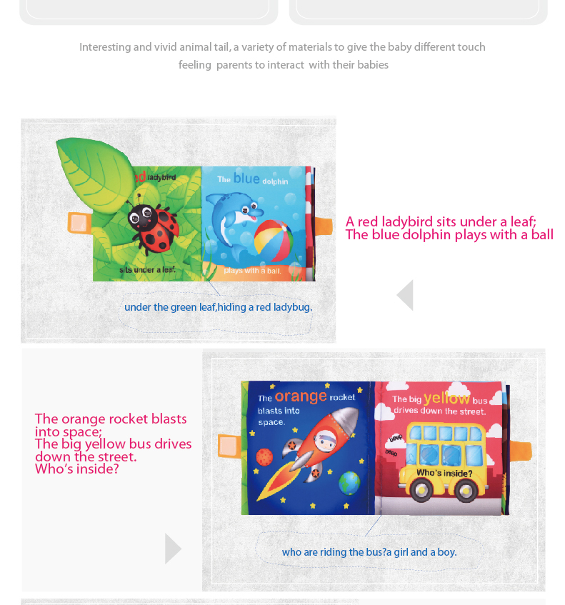 cloth book fabric book stuffed toy plush toy education toy