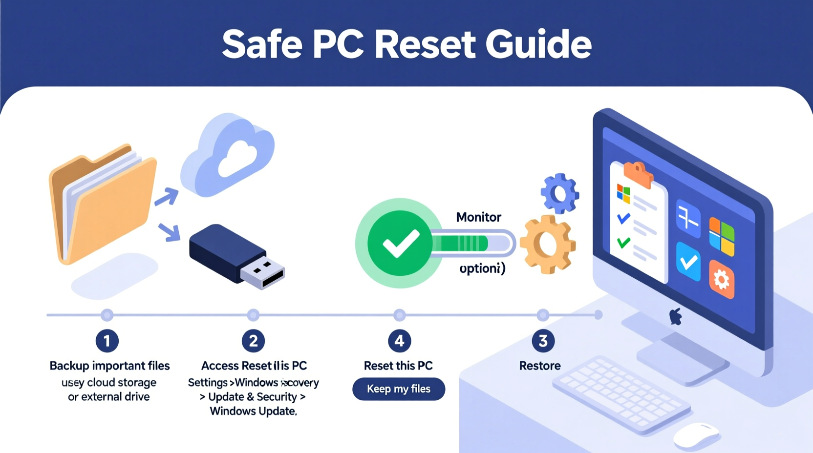 step by step guide to safely reset your pc to factory settings without losing data