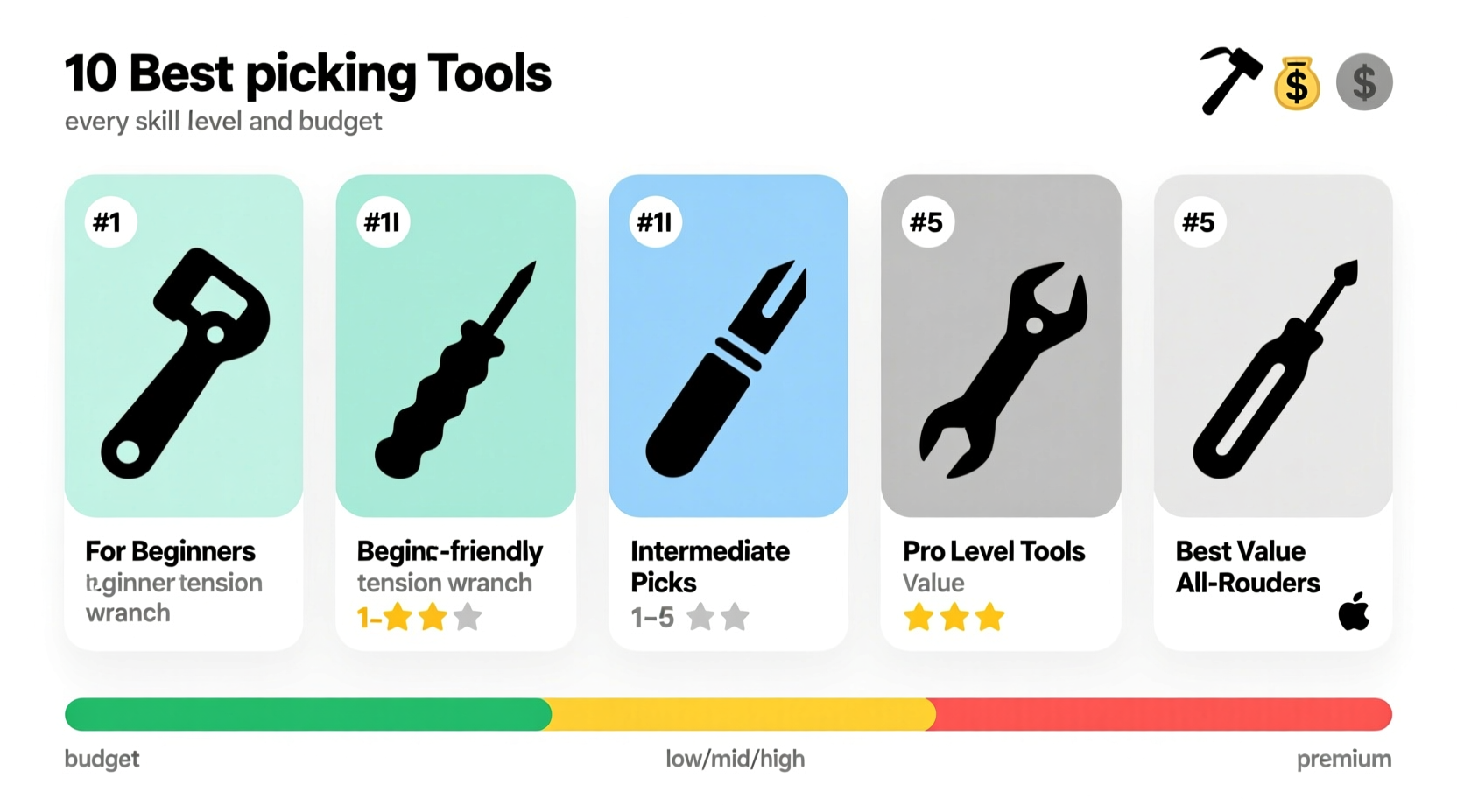top 10 best lock picking tools for every skill level and budget