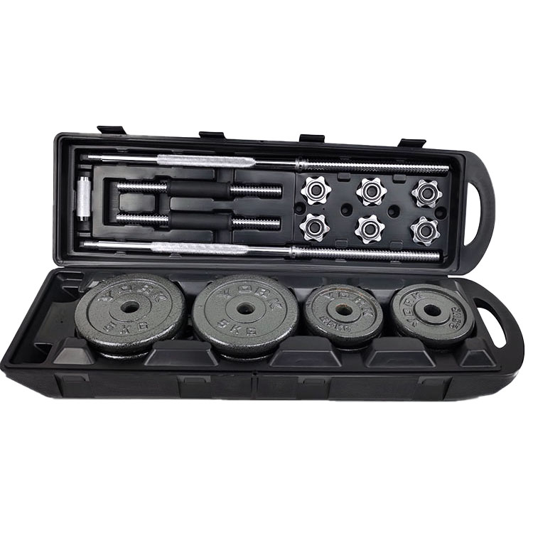 China factory supplied top quality weight iron dumbbell set rubber