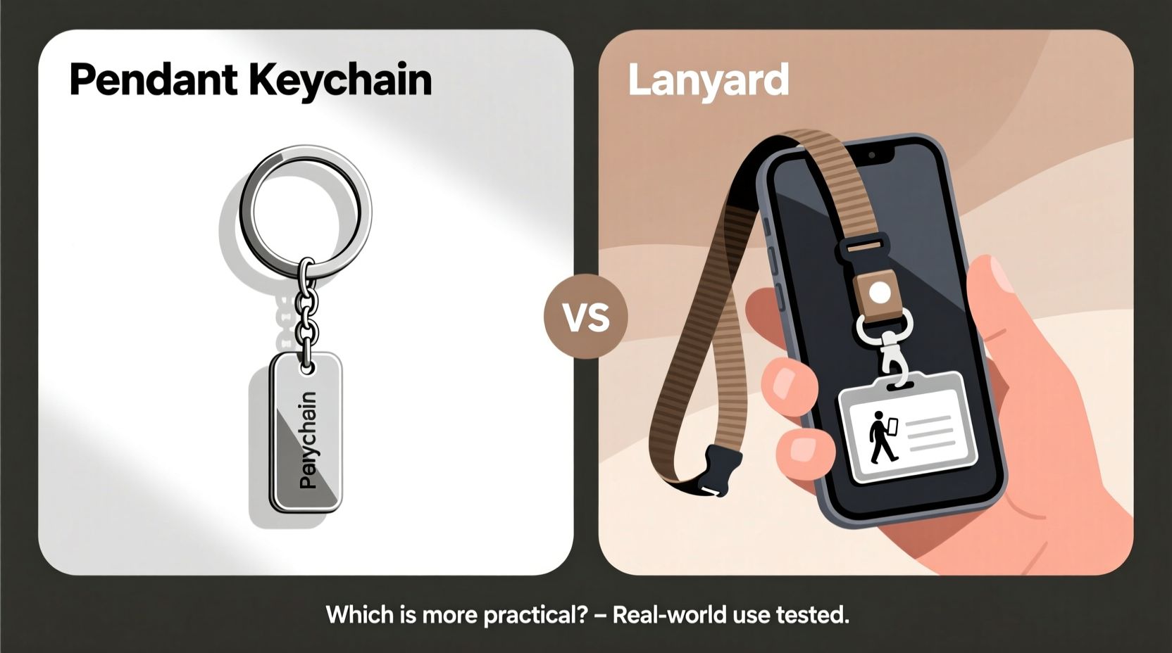 pendant keychain vs lanyard which one is actually more practical for everyday use
