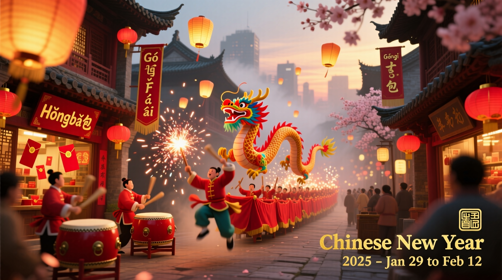 how long does chinese new year 2025 last