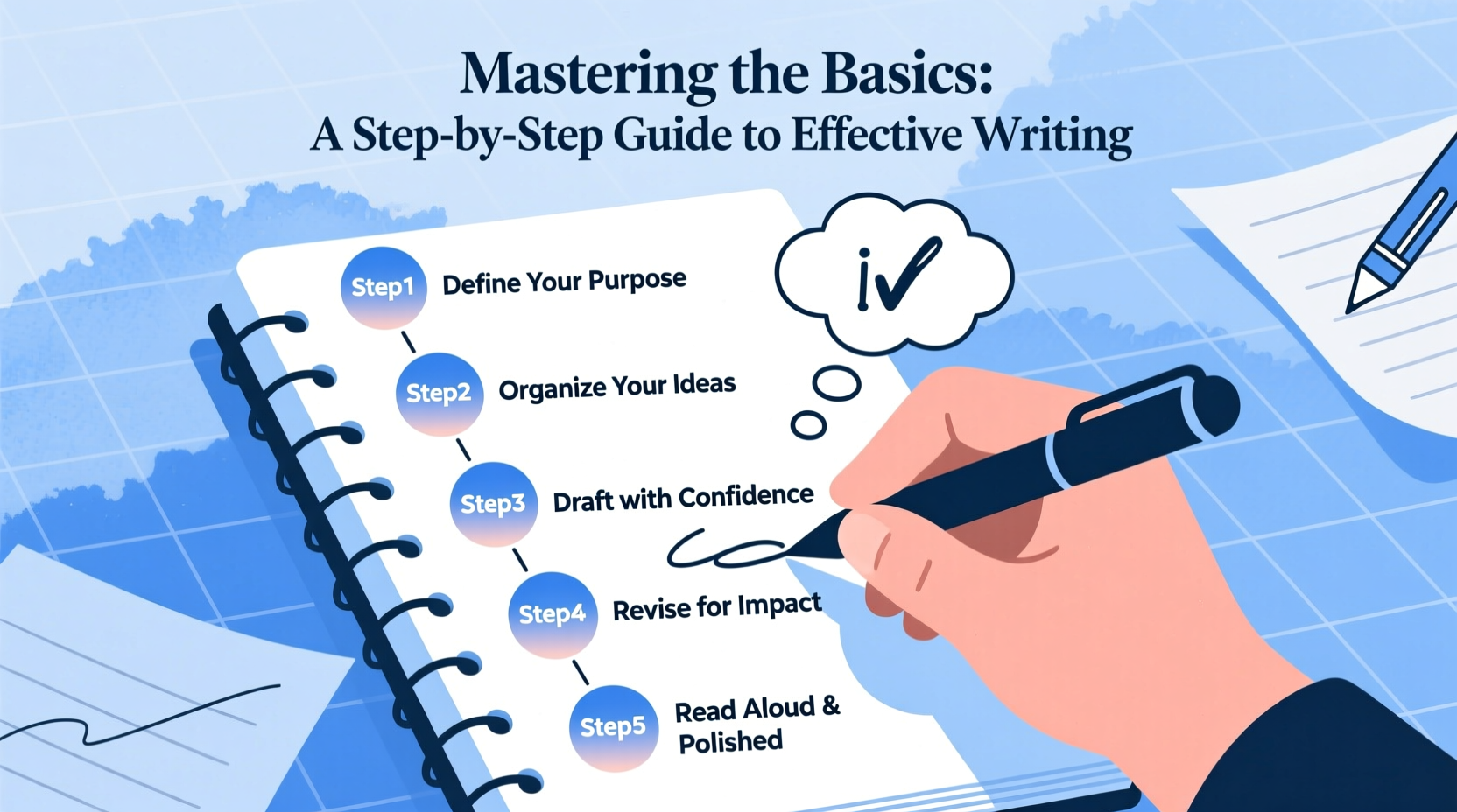 mastering the basics a step by step guide on how to learn to write effectively