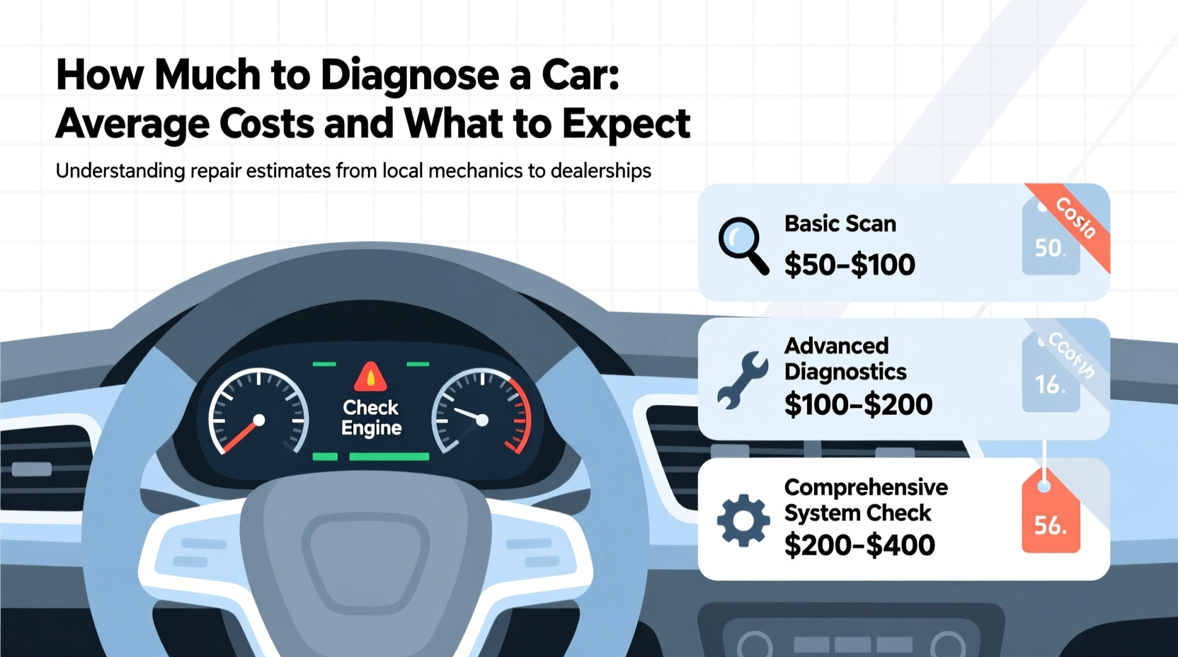 how much to diagnose a car