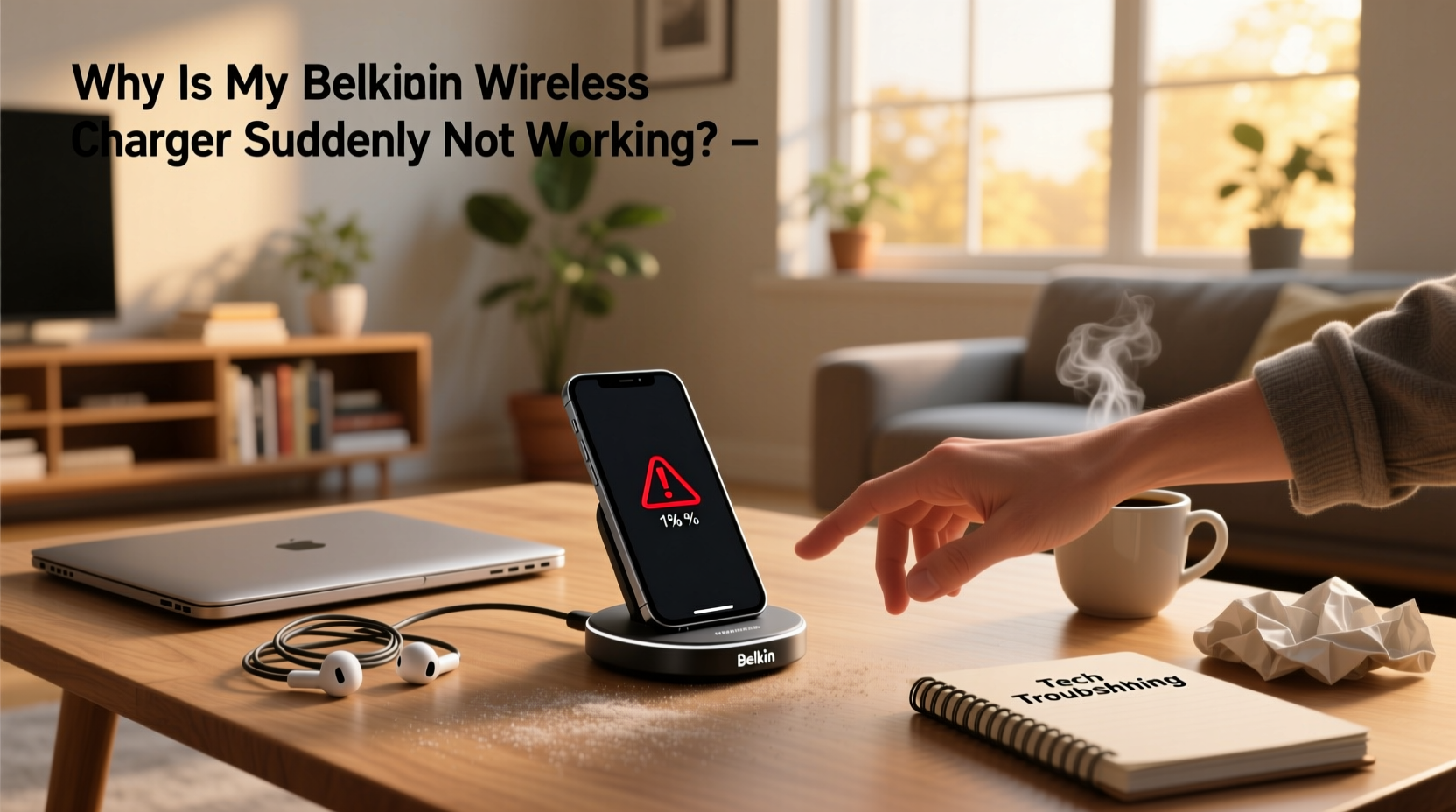 how to fix a Belkin wireless charger not working