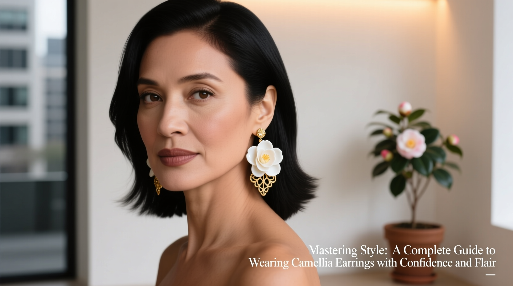 mastering style a complete guide to wearing camellia earrings with confidence and flair
