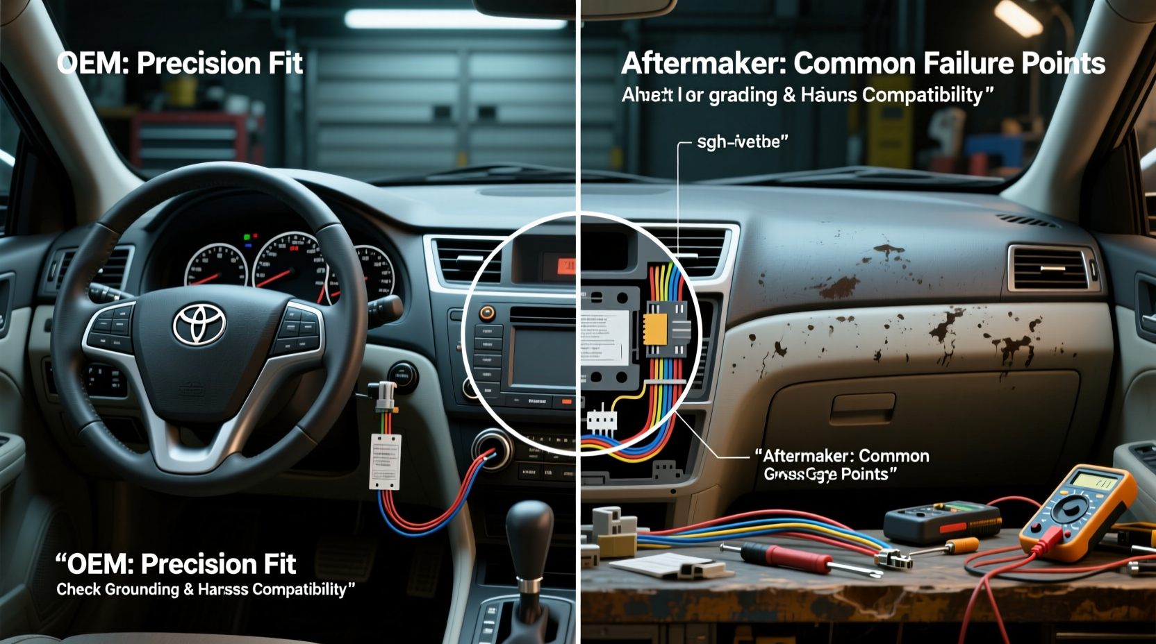 oem vs aftermarket dash failure 2007 camry