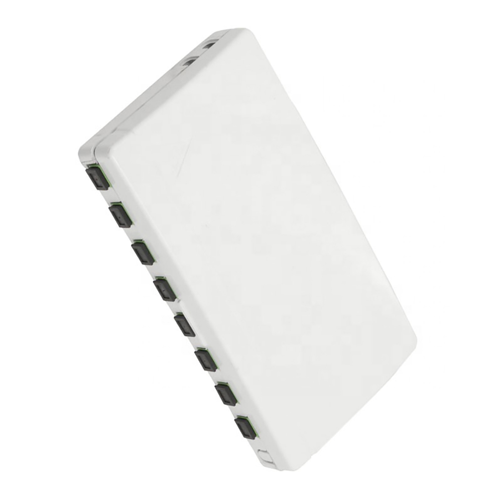 8 Core 8 Ports FTTH Floor Distribution Box Wall Mounted Mini Termination Box