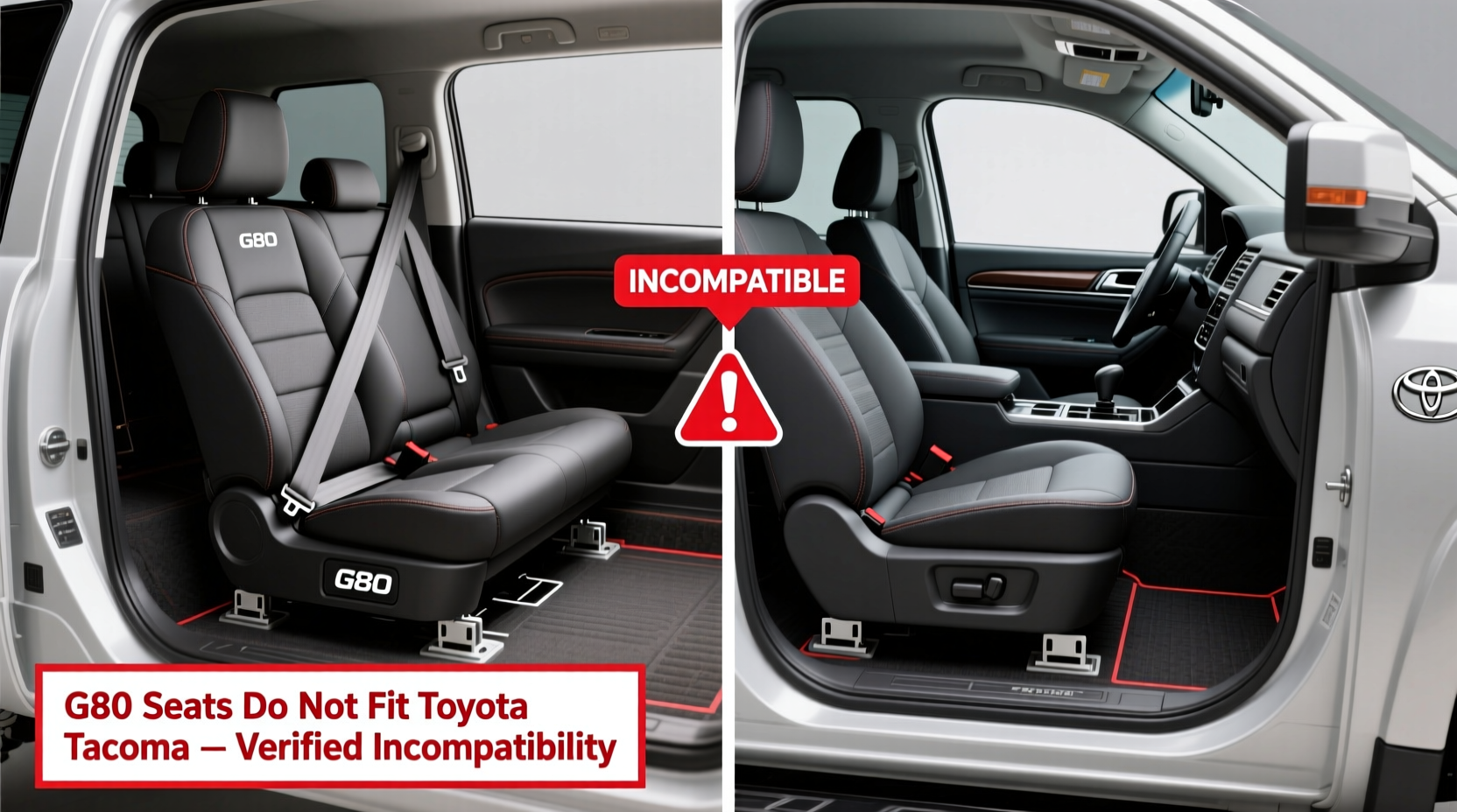 g80 seat installation tacoma