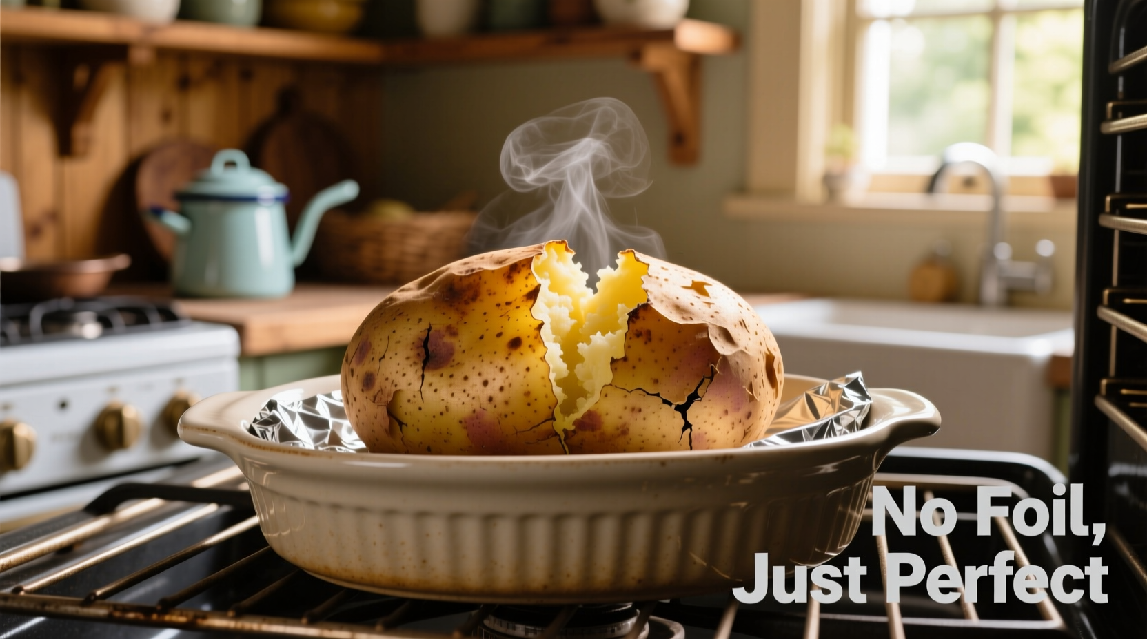 baked potato no foil oven