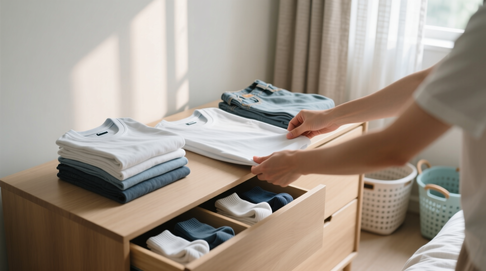 how to fold clothes and laundry