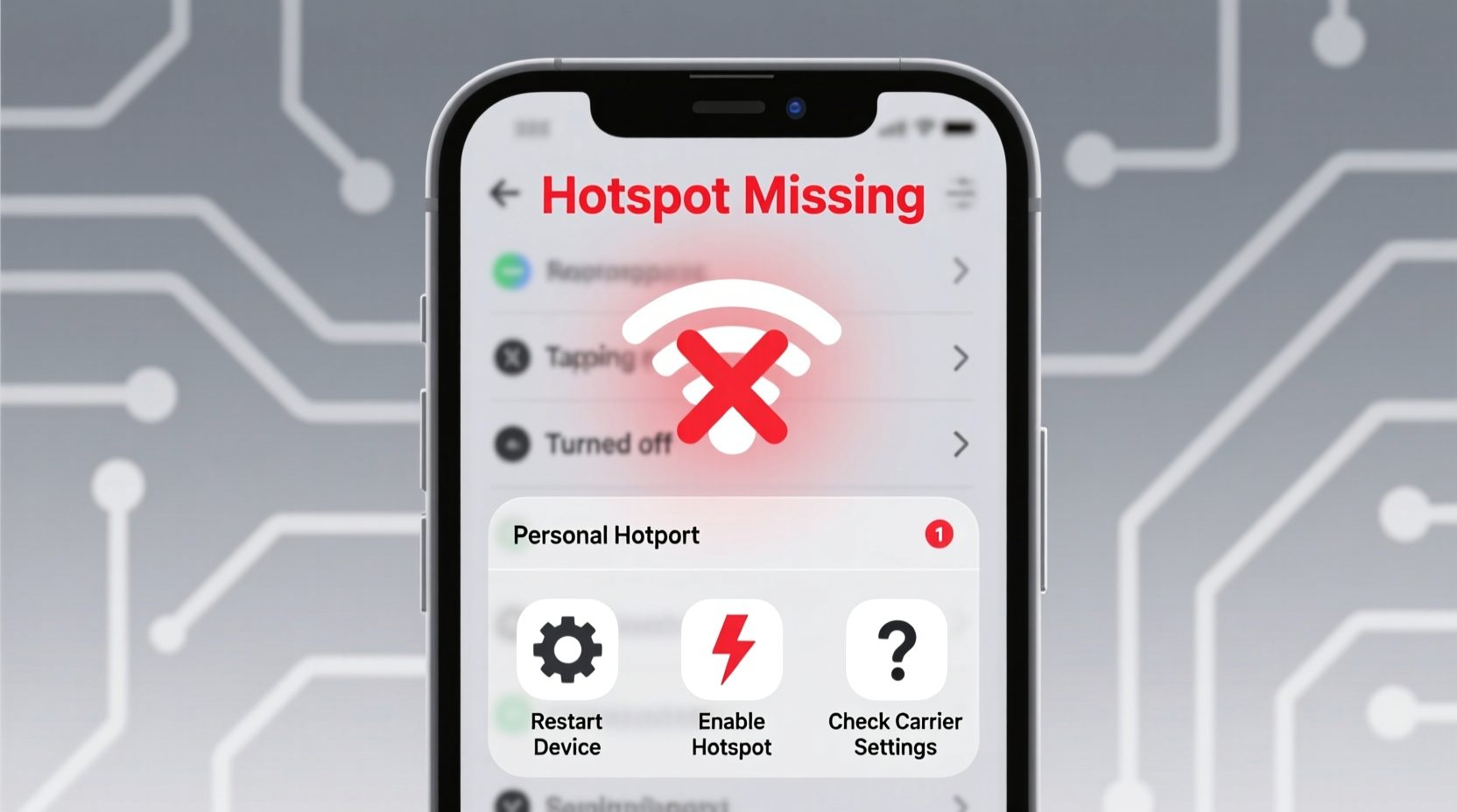 hotspot missing why your personal hotspot disappeared fixes