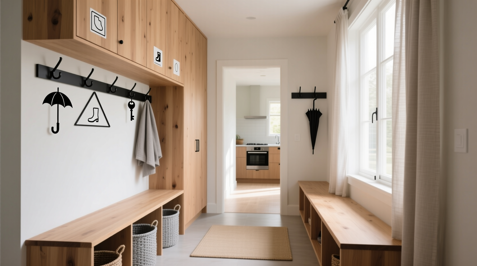 declutter mudroom