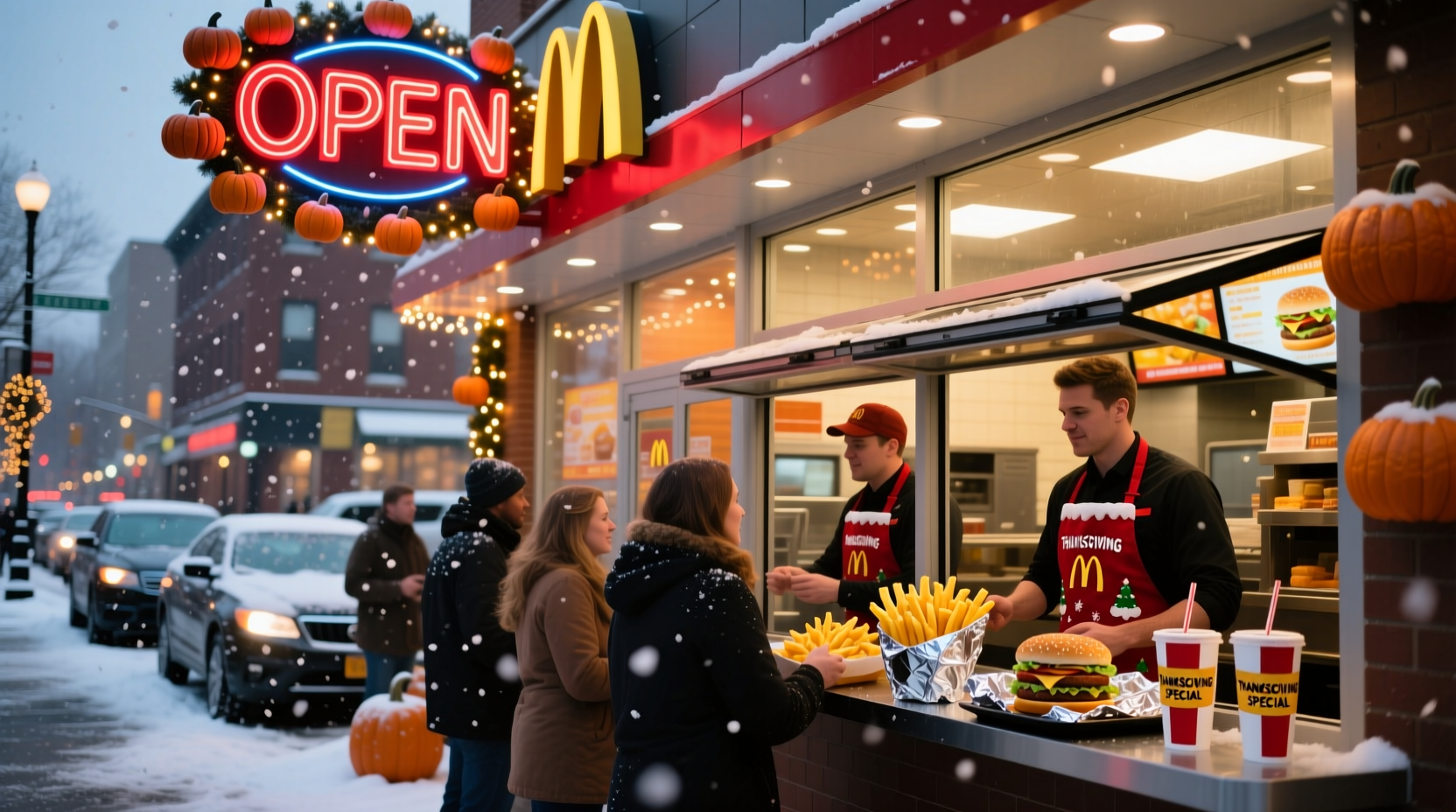 what fast food is open on thanksgiving near me