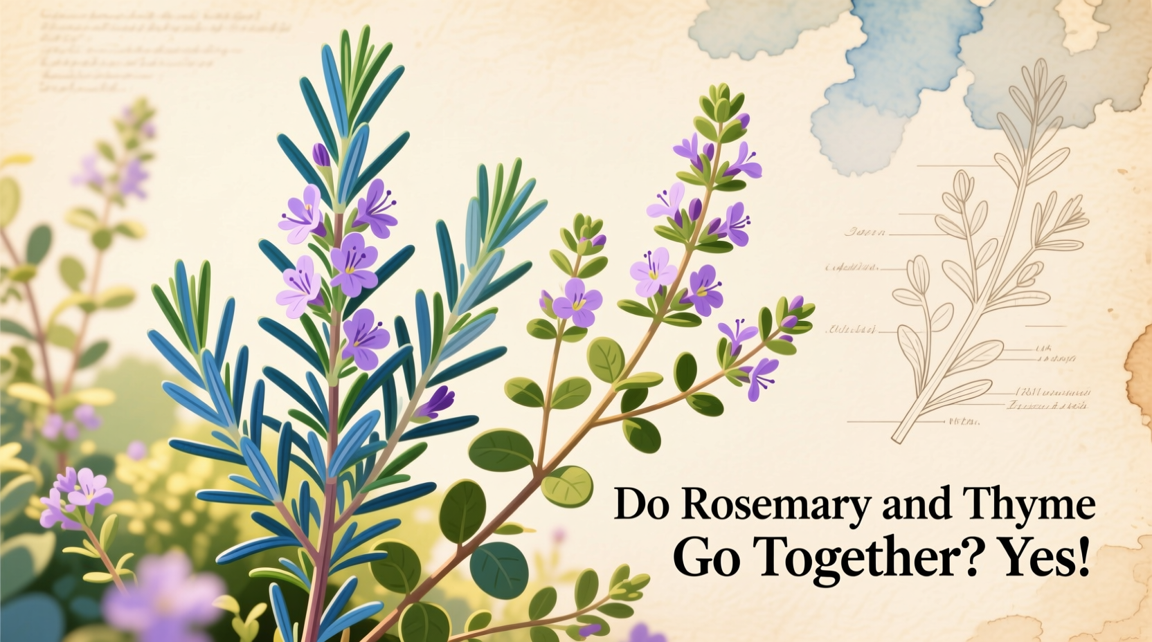 do rosemary and thyme go together