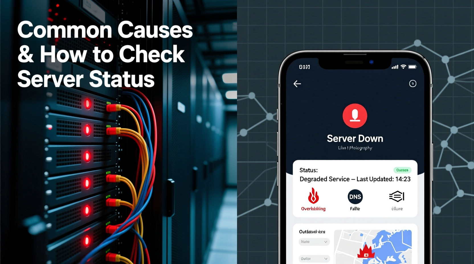 why are servers down common causes how to check status