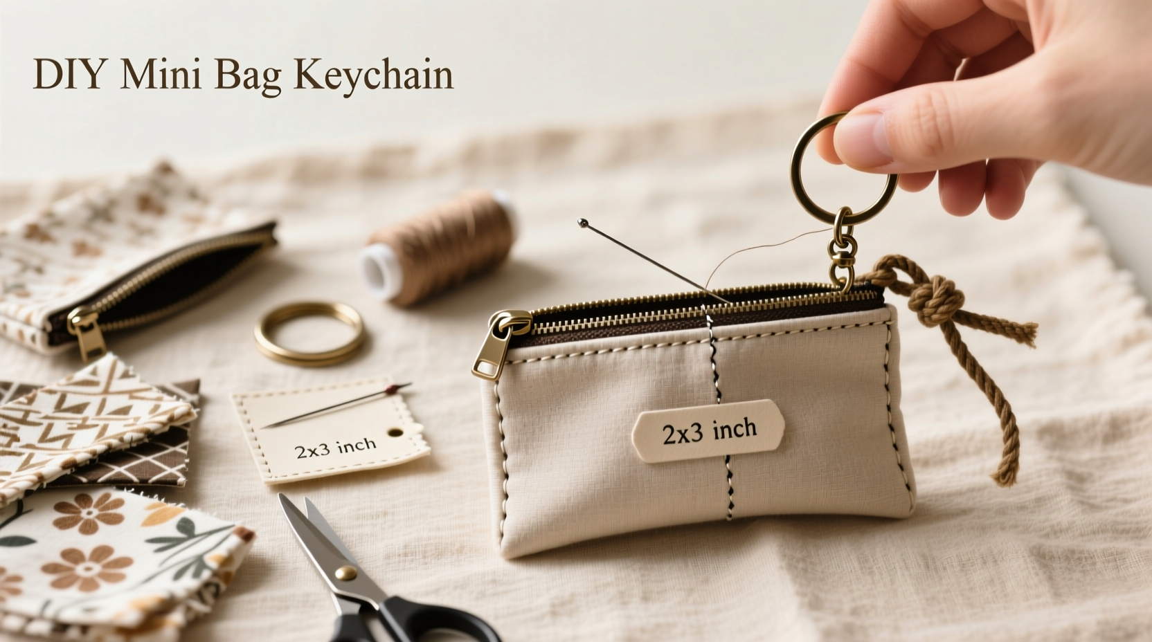 step by step guide to crafting a stylish diy mini bag keychain at home