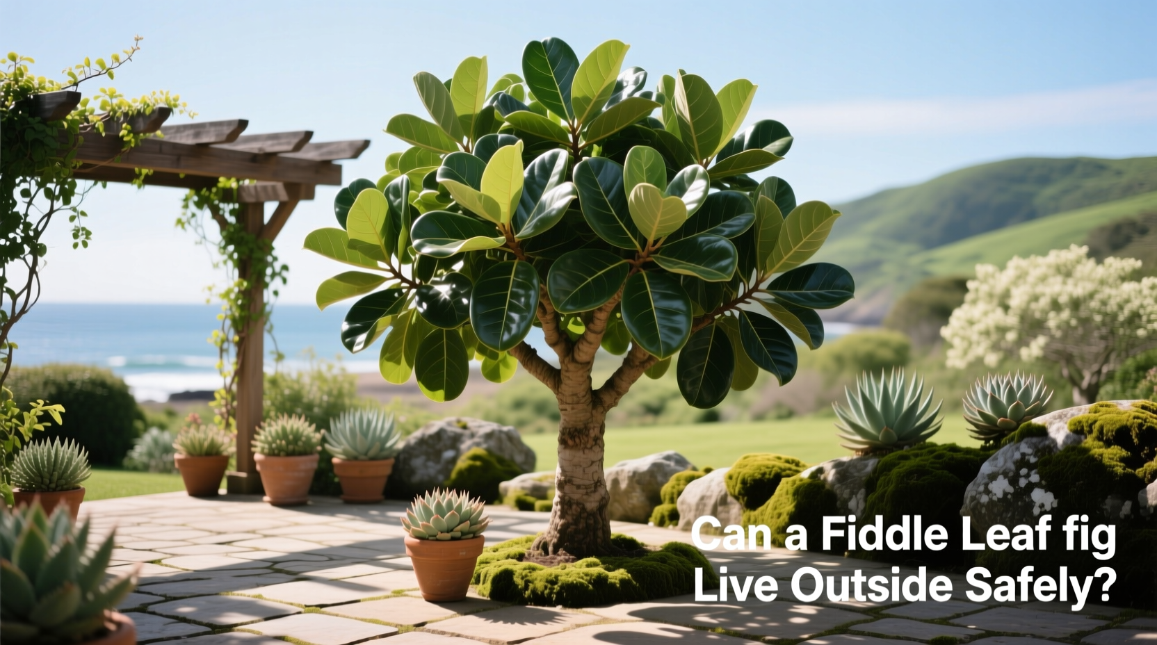 can a fiddle leaf fig live outside