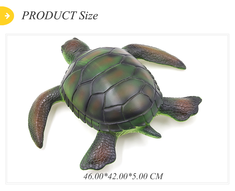 Tartaruga Giocattolo Realistica In Plastica - Dimensioni 14x9x4 Cm, Colore Verde Scuro, Per Decorazione E Apprendimento