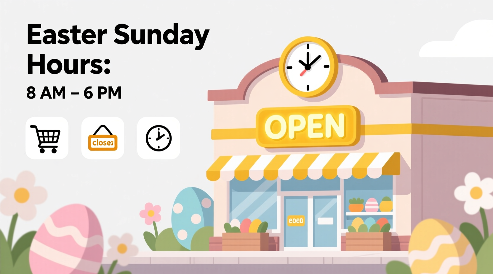 are groceries stores open on easter sunday