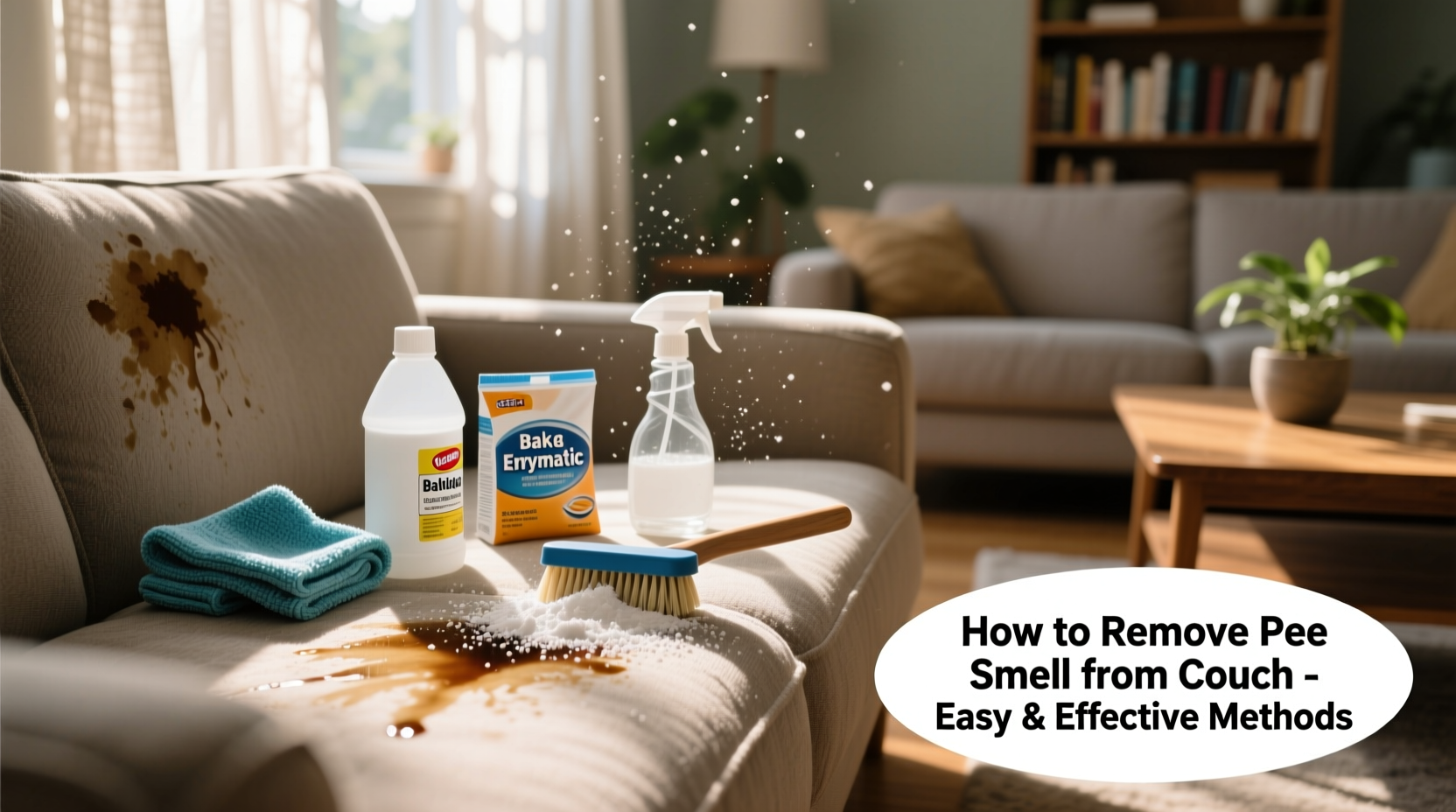 how to get pee smell out of your couch effective and easy methods