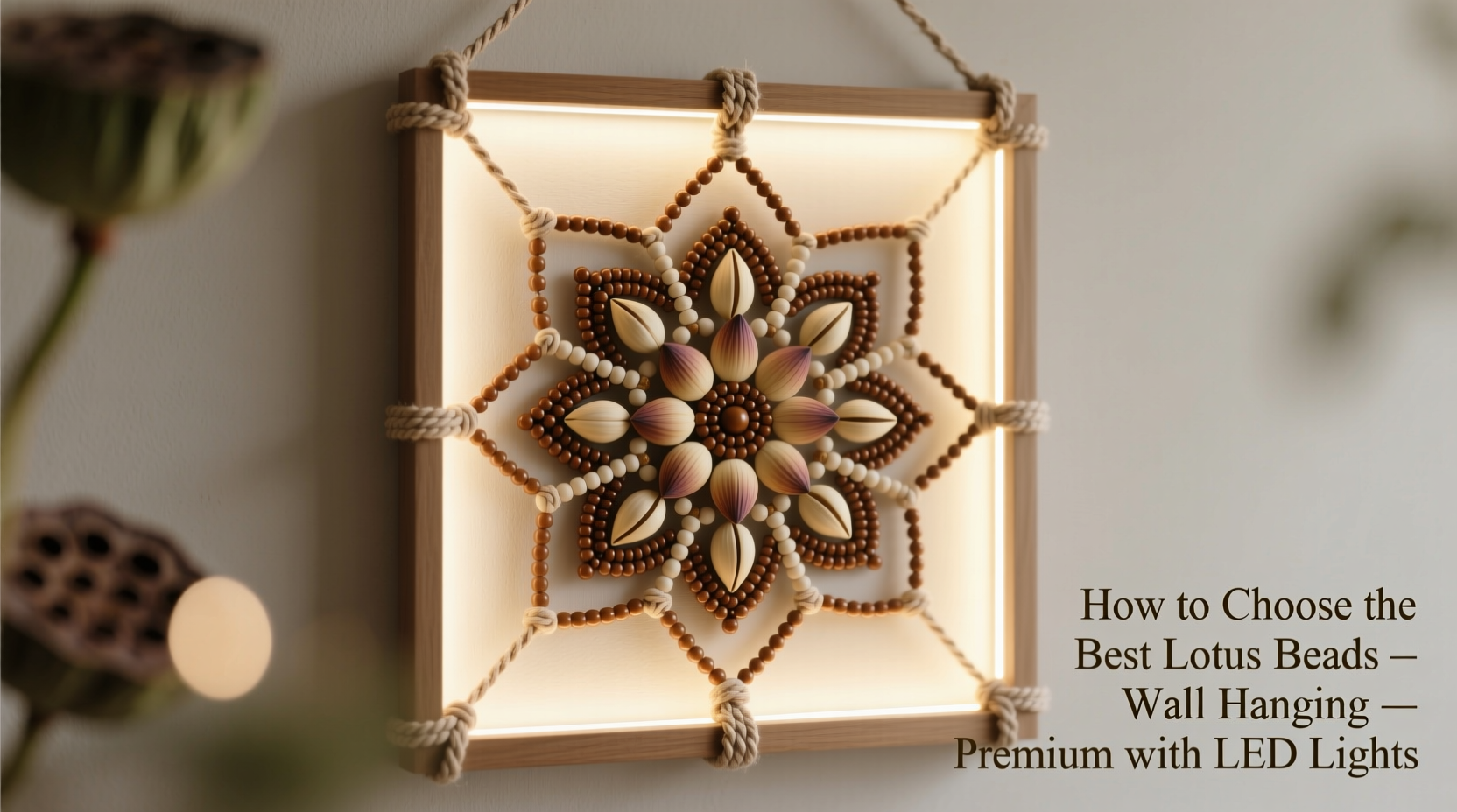 How to Choose the Best Lotus Beads Wall Hanging Premium with LED Lights