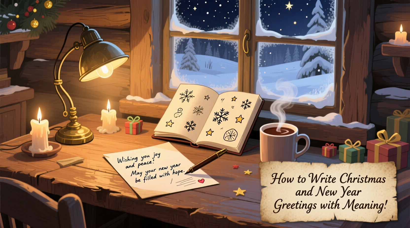 how to write christmas and new year greetings