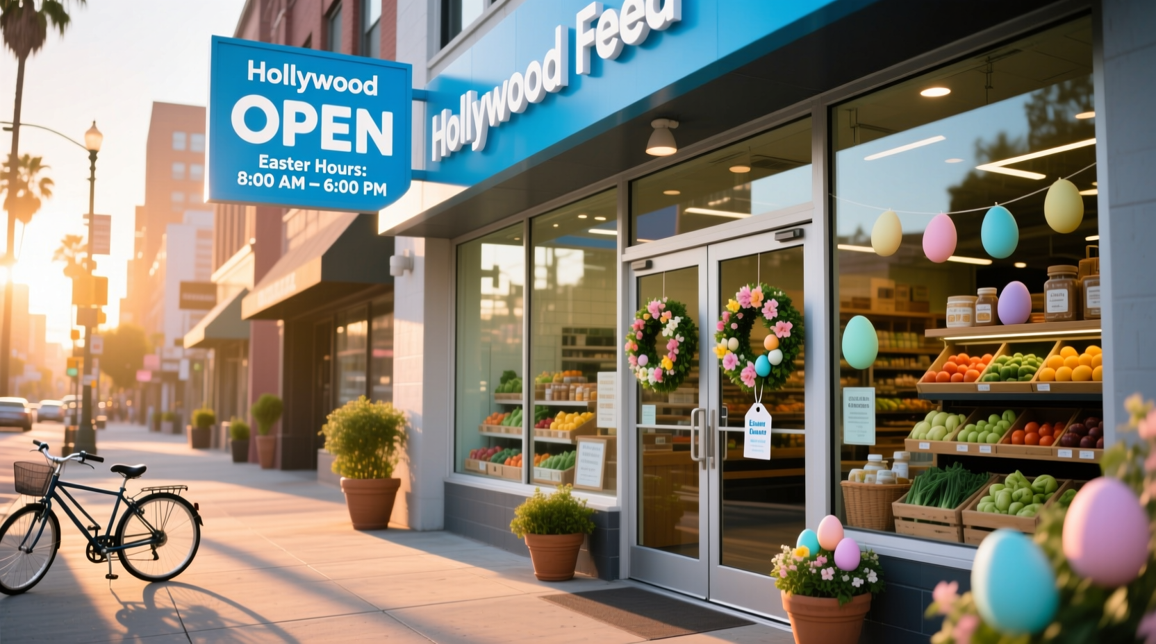 is hollywood feed open on easter
