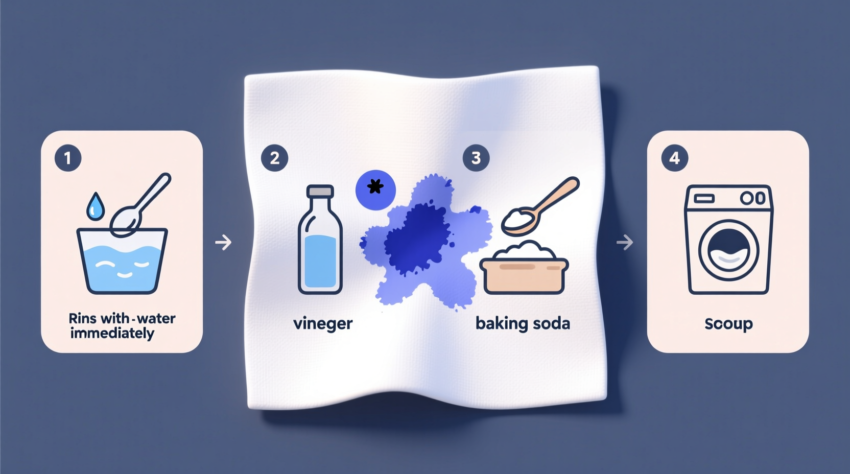 how to get blueberry stains out