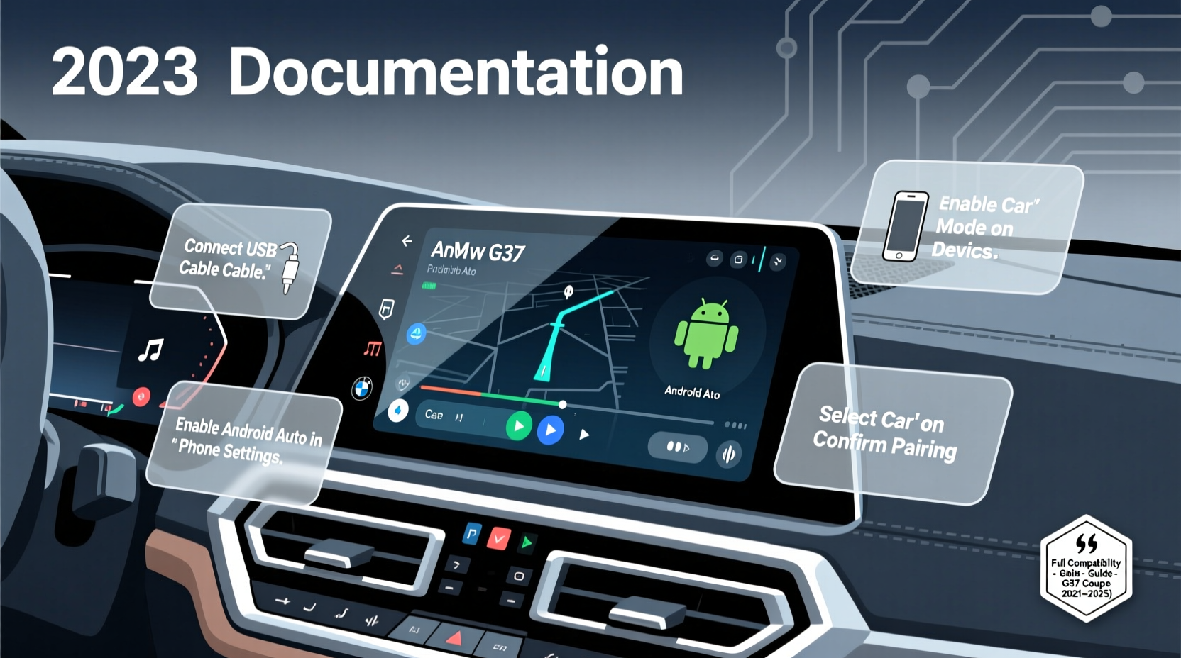 g37 coupe android auto install