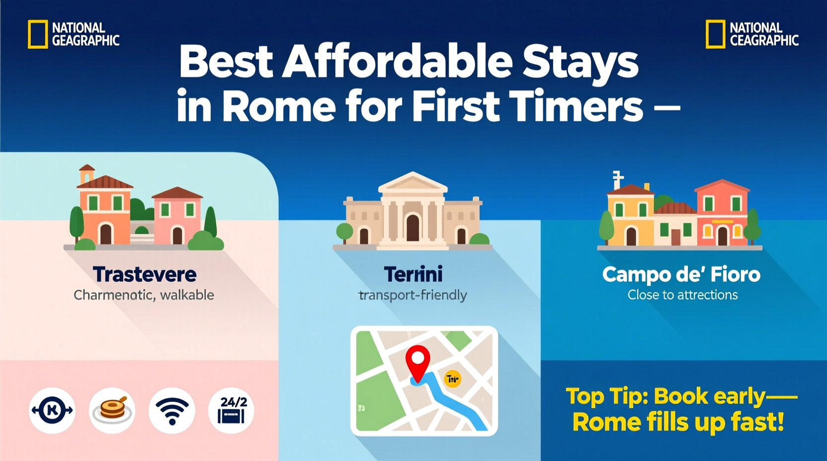 affordable guide to the best place to stay in rome for first timers