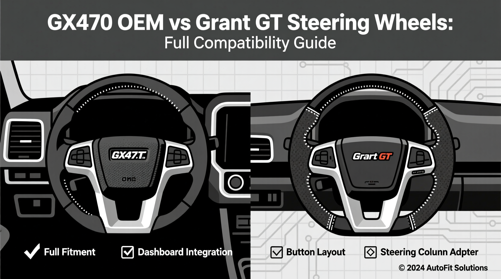 gx470 oem vs grant gt