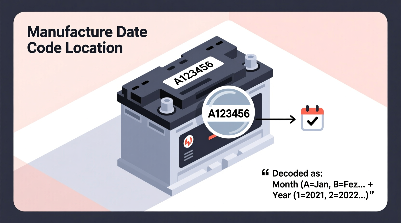 how to tell how old a car battery is