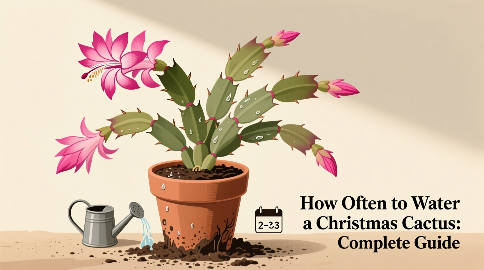 How Often to Water a Christmas Cactus: Complete Guide