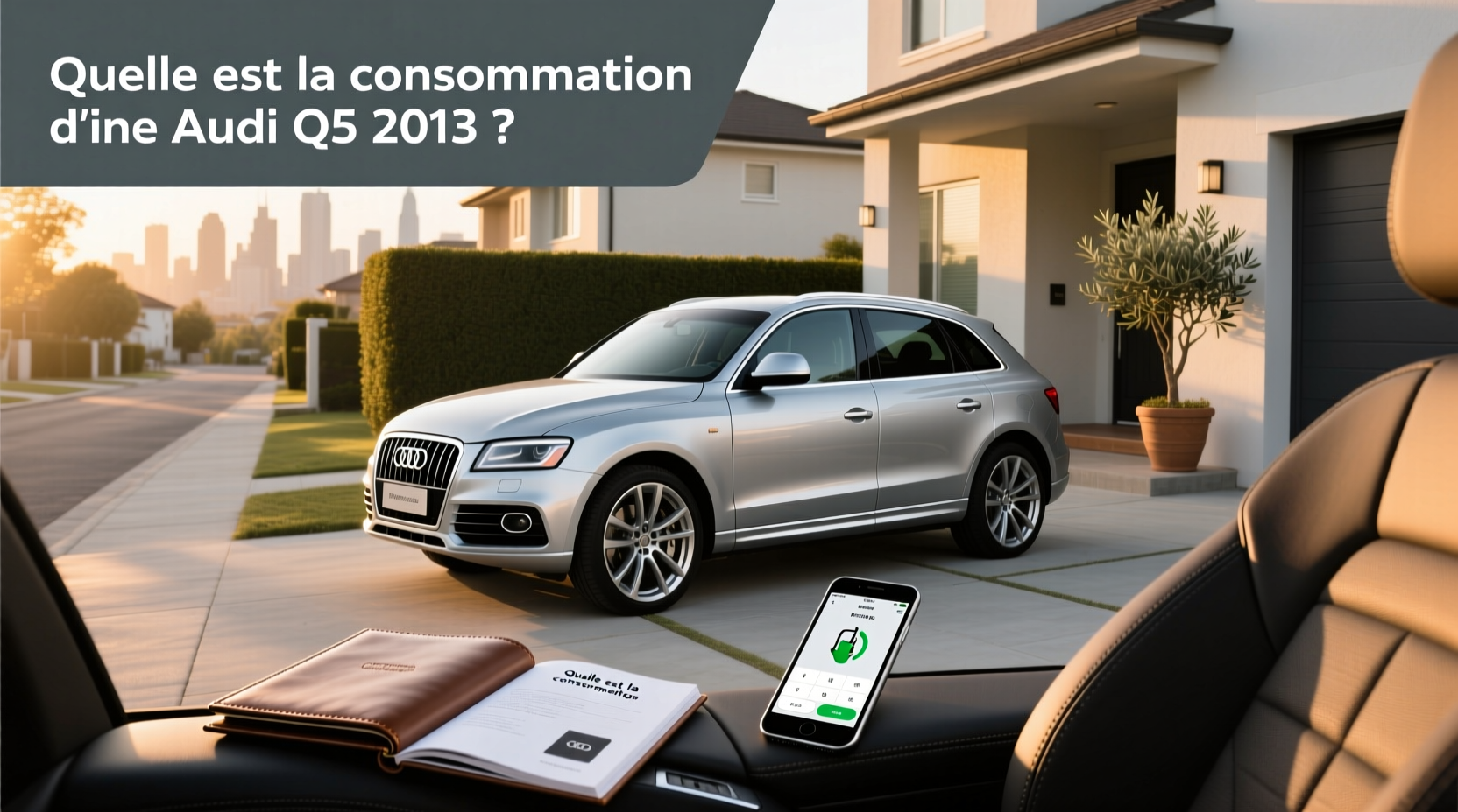 Audi Q5 2013 Premium Plus parked on urban street