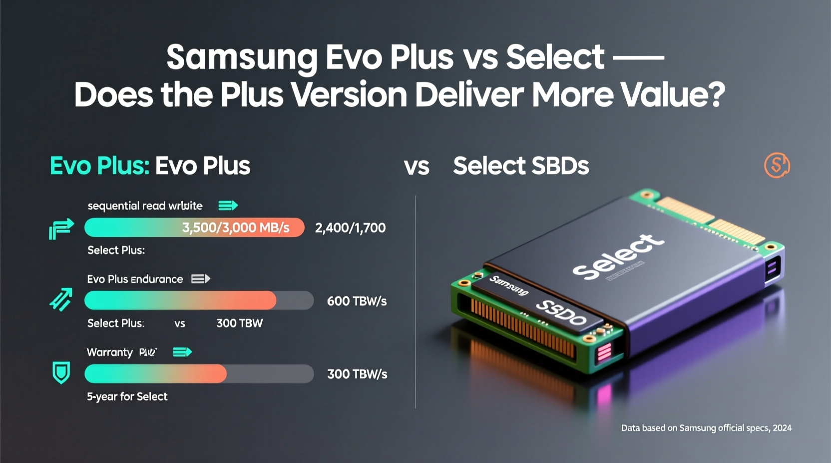 samsung evo plus vs select does the plus version really give you more for your money
