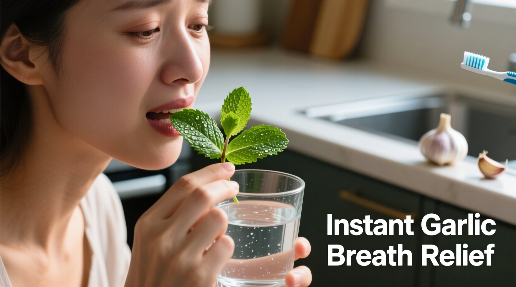 how to get rid of garlic breath instantly