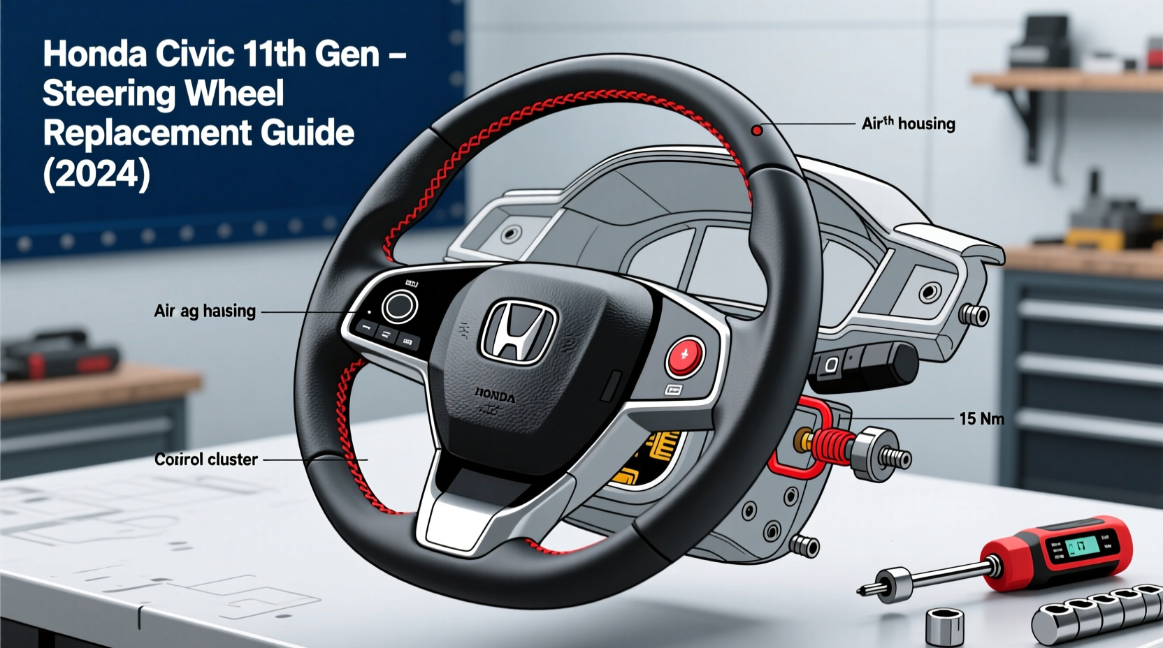 Civic 11th Gen Steering Wheel Replacement Guide (2024)
